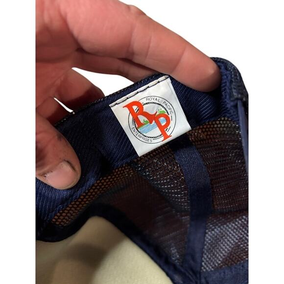 Vintage snapback dad hat trucker Randy's auto car cap blue and white adjustable - Picture 6 of 7